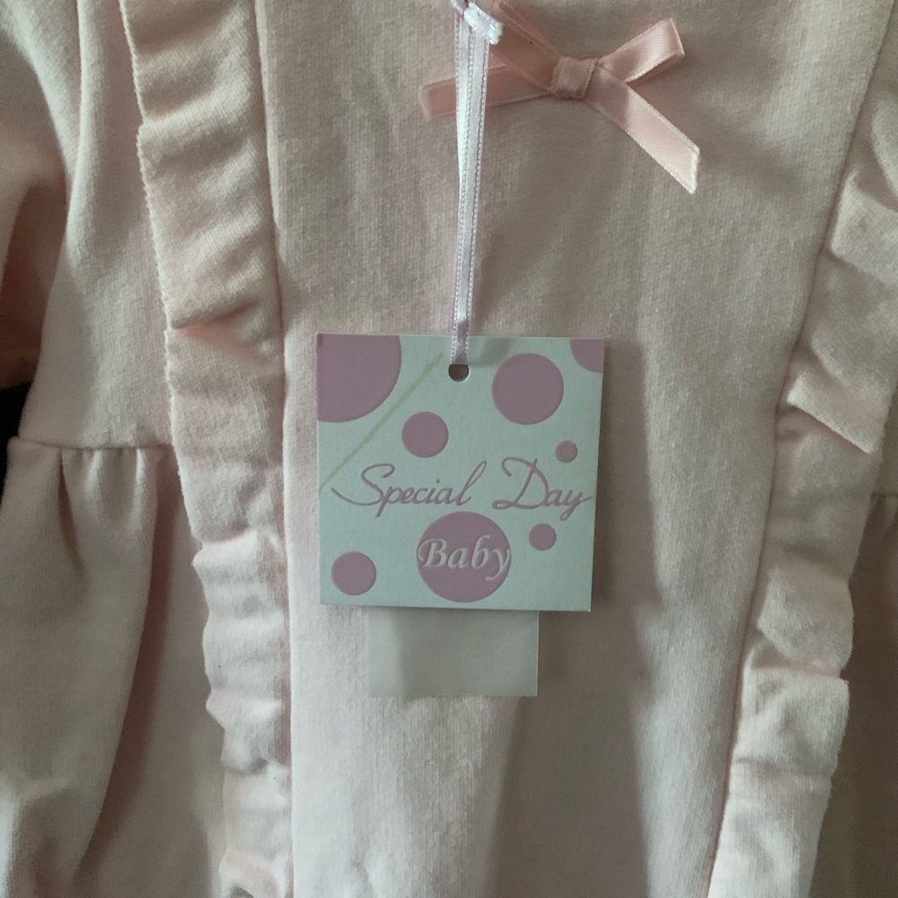 Charming Pink Ruffled Kids Dress - Picture 4 of 4